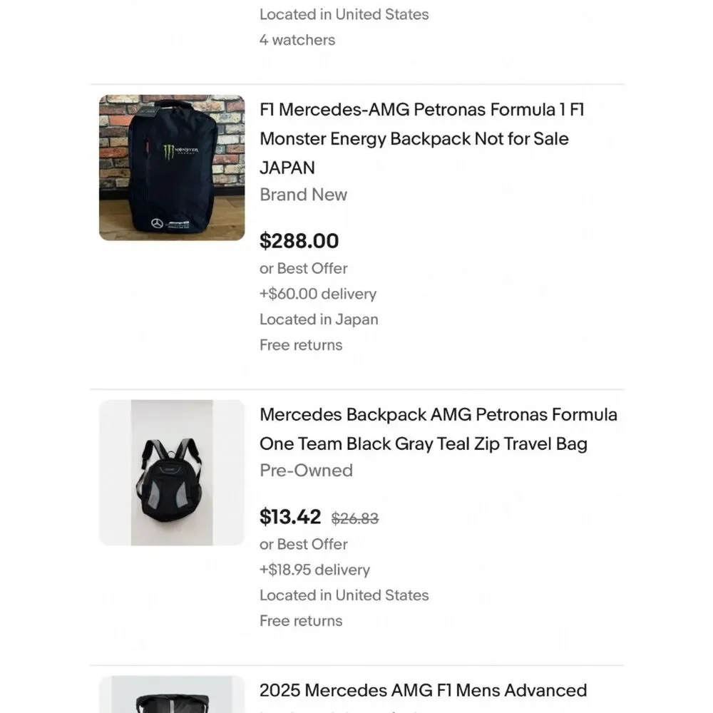 MERCEDES AMG® | PETRONAS F1® TEAM | BACKPACK | NEW |